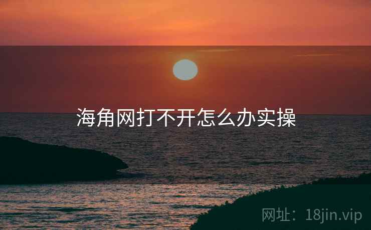 海角网打不开怎么办实操  第1张