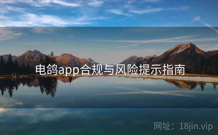 电鸽app合规与风险提示指南  第2张