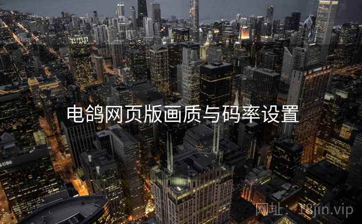 电鸽网页版画质与码率设置  第1张