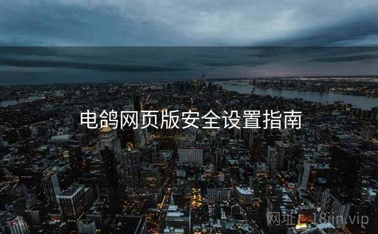 电鸽网页版安全设置指南  第2张