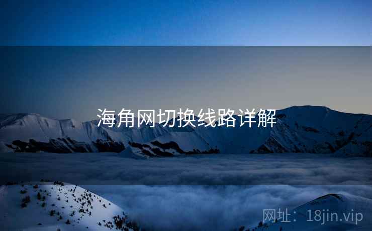 海角网切换线路详解  第1张