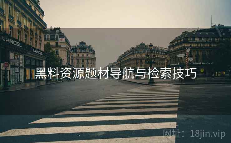 黑料资源题材导航与检索技巧  第1张