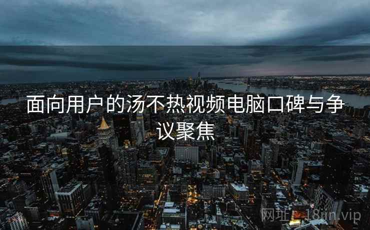 面向用户的汤不热视频电脑口碑与争议聚焦  第2张