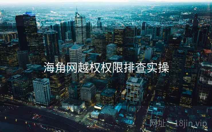 海角网越权权限排查实操  第2张